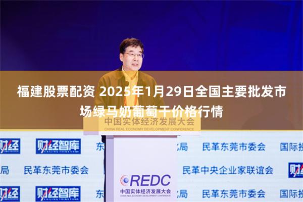 福建股票配资 2025年1月29日全国主要批发市场绿马奶葡萄干价格行情