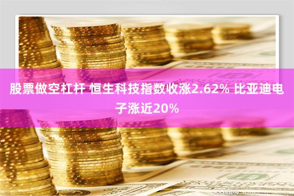 股票做空杠杆 恒生科技指数收涨2.62% 比亚迪电子涨近20%